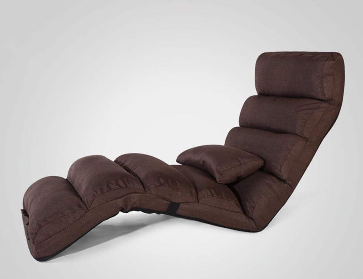 loungebank zetel bed ontspannen buiten inklapbaar ontwerp