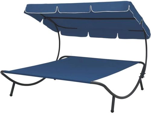 Loungebed met Luifel - Ligbed Dubbel - Ontspannen in de