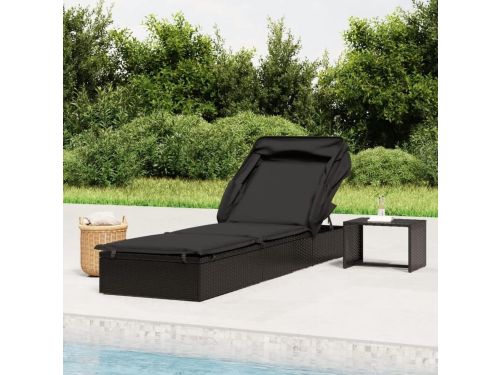 Lounger met Dak - Ligbed Tuin - Ontspannen Buiten