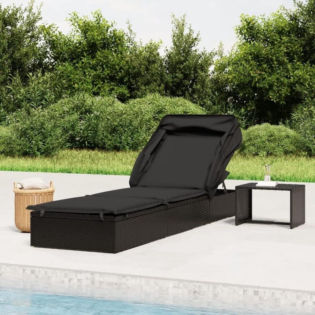 lounger met dak ligbed tuin ontspannen buiten