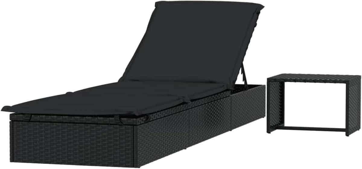 lounger met tafel ligbed buiten ontspannen verstelbare