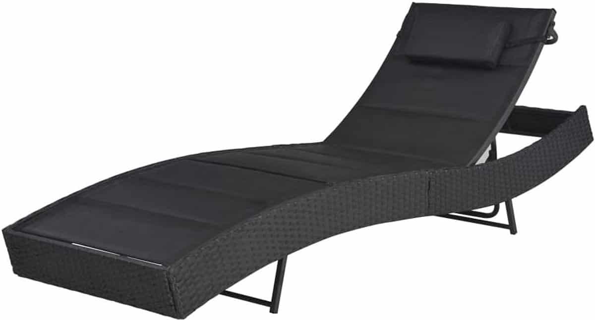lounger tuinbed ligstoel buiten ontspannen zonnen verstelbare