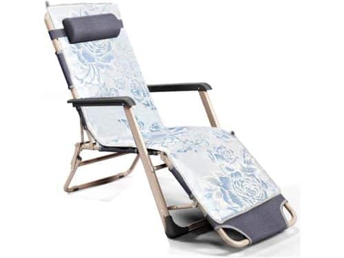 Loungestoel Inklapbaar - Tuinstoel Ligbed - Buiten Ontspannen - Ademend