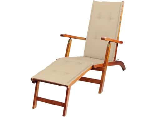 Loungestoel met Voetensteun - Tuinstoel Ligbed - Buiten Ontspannen