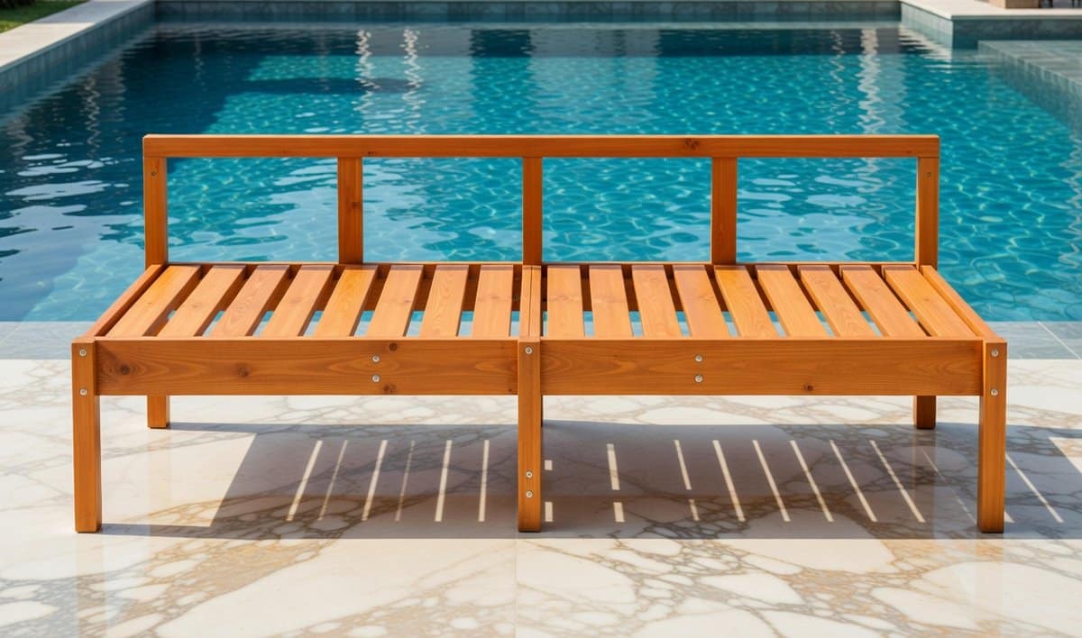 luxe massief houten ligbed | verstelbare zonnebedden voor tuin &