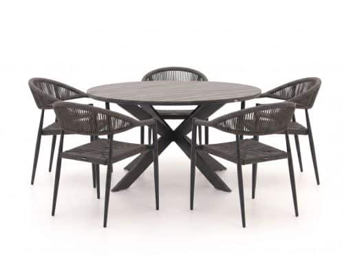 Manifesto Belpasso/Fidenza ø149cm dining tuinset 6-delig stapelbaar - Laagste prijsgarantie!