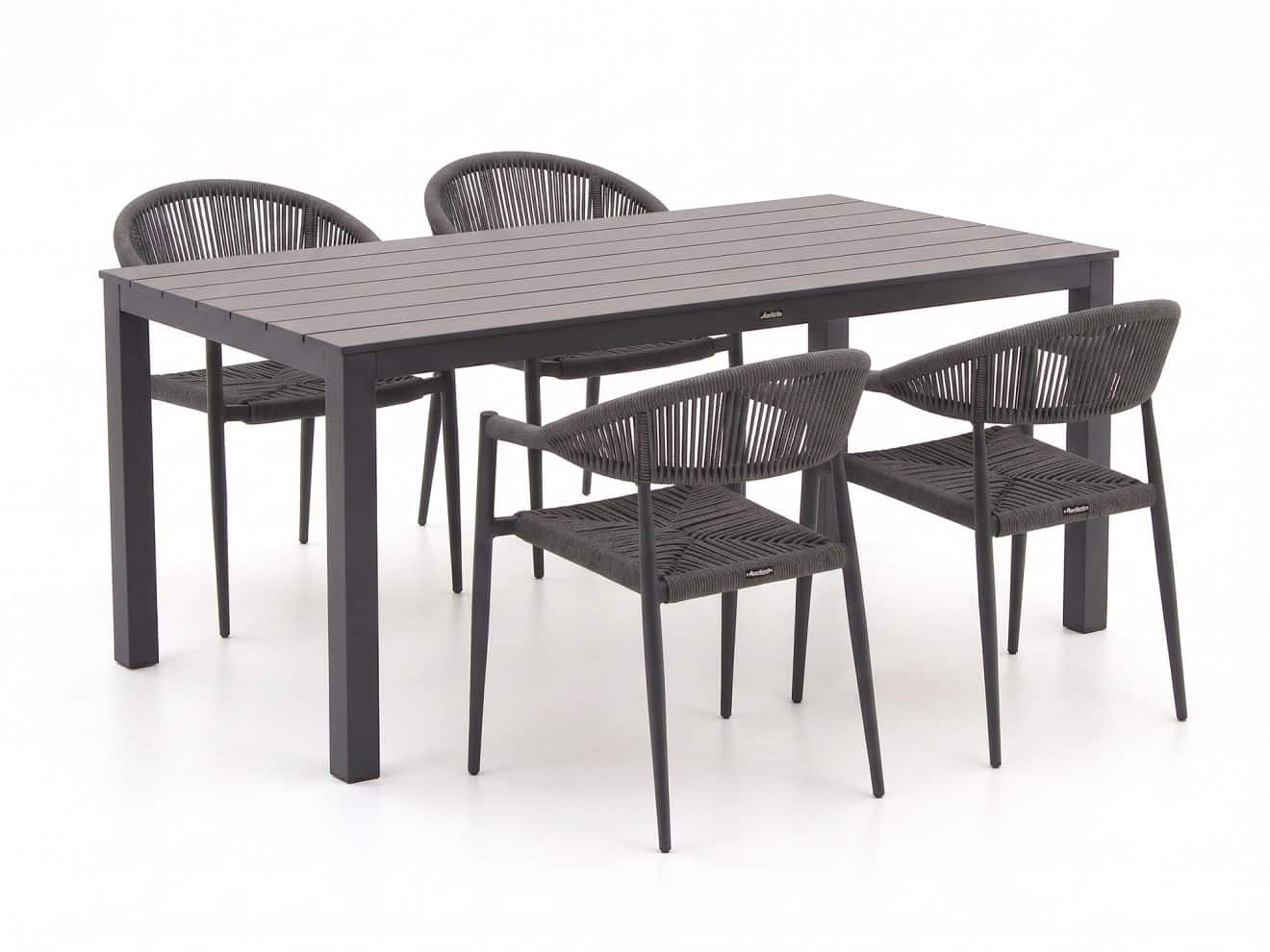 manifesto belpasso/menzano 160cm dining tuinset 5 delig stapelbaar laagste prijsgarantie!
