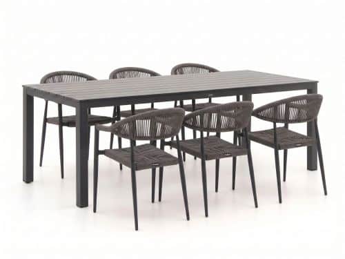 Manifesto Belpasso/Menzano 220cm dining tuinset 7-delig stapelbaar - Laagste prijsgarantie!