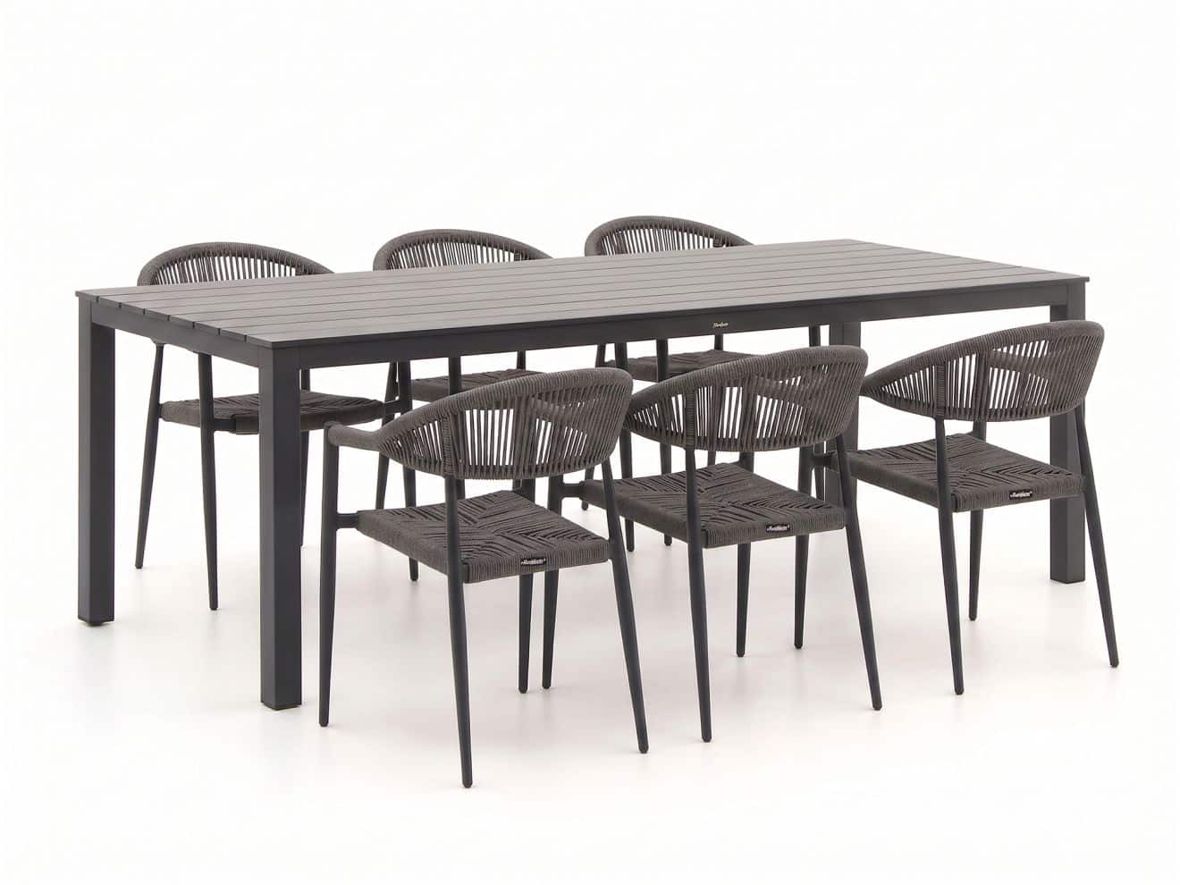 manifesto belpasso/menzano 220cm dining tuinset 7 delig stapelbaar laagste prijsgarantie!