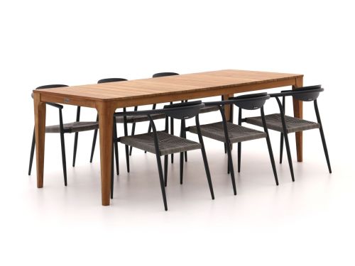 Manifesto Cavone/Bruca 220cm dining tuinset 7-delig stapelbaar - Laagste prijsgarantie!