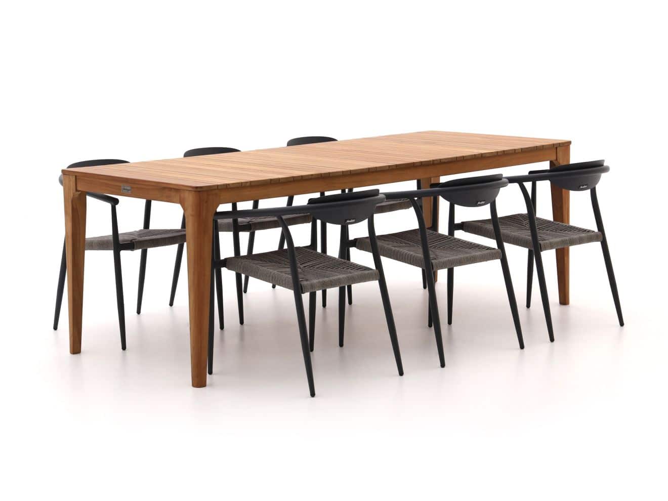 manifesto cavone/bruca 220cm dining tuinset 7 delig stapelbaar laagste prijsgarantie!