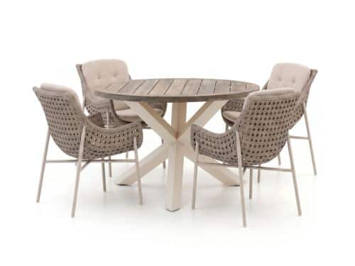 Manifesto Novara/ROUGH-Y ø120cm dining tuinset 5-delig - Laagste prijsgarantie!