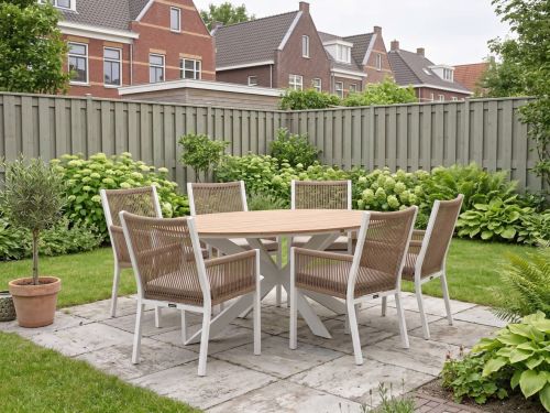 Manifesto Rivola/Fidenza 220cm dining tuinset 7-delig - Laagste prijsgarantie!