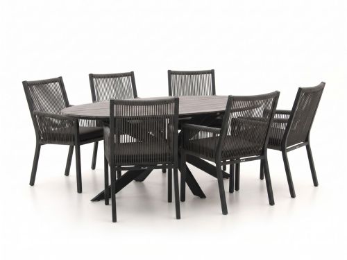 Manifesto Rivola/Fidenza ovaal 220cm dining tuinset 7-delig - Laagste prijsgarantie!