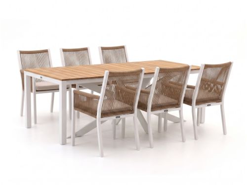 Manifesto Rivola/Furato 220cm dining tuinset 7-delig - Laagste prijsgarantie!