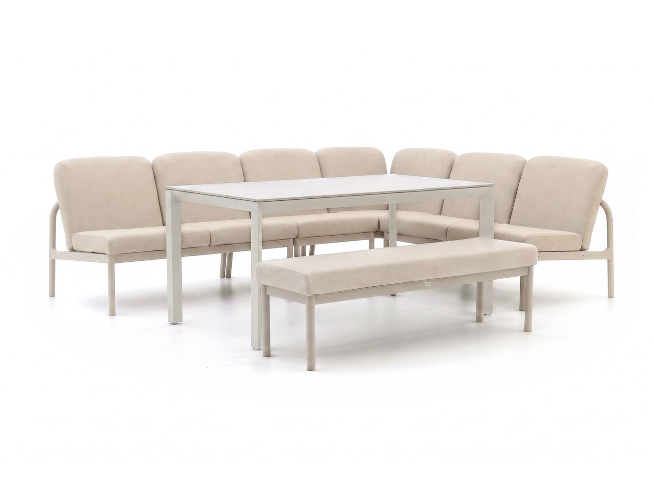 manifesto san teodoro/sestino 160cm hoek dining loungeset 6 delig laagste prijsgarantie!