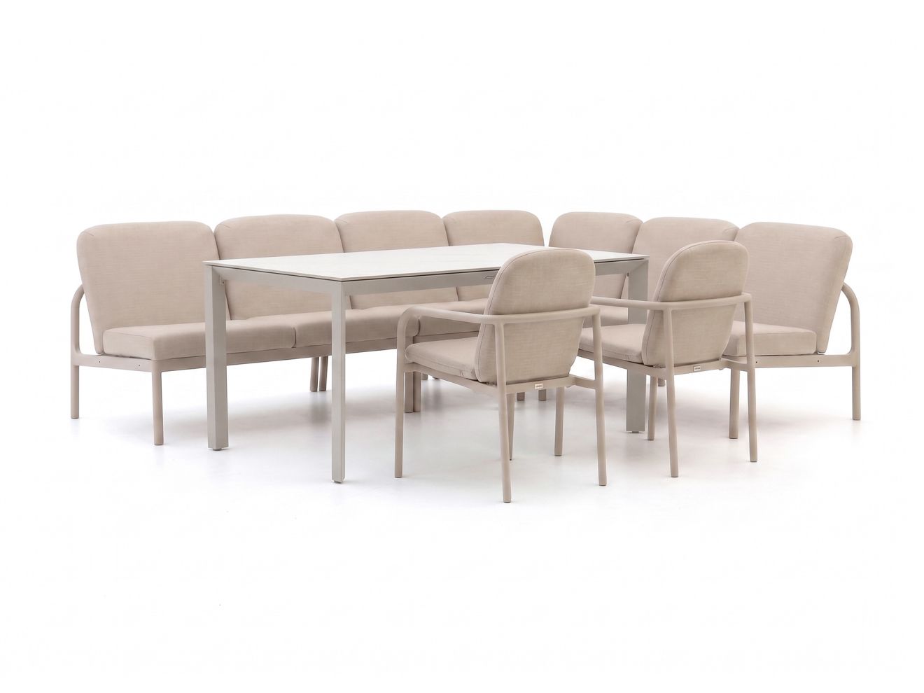 manifesto san teodoro/sestino 160cm hoek dining loungeset 7 delig laagste prijsgarantie!