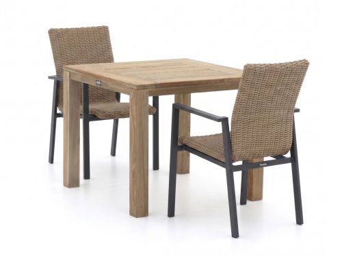 Manifesto Villongo/ROUGH-S 90cm dining tuinset 3-delig stapelbaar - Laagste prijsgarantie!
