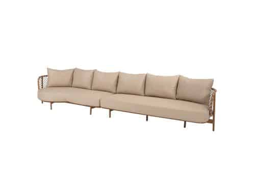 Martinique chaise longue loungeset 2 delig amber rope 4 Seasons Outdoor