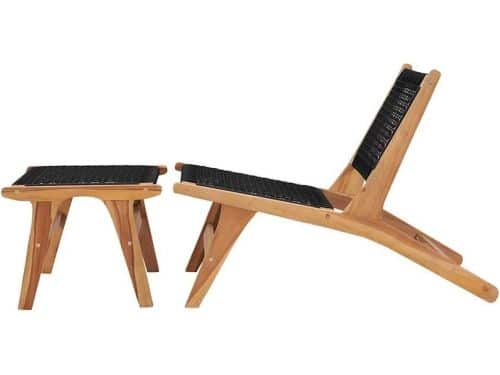 Massieve Ligstoel - Tuinstoel Lounger - Buiten Ontspannen - Afneembare