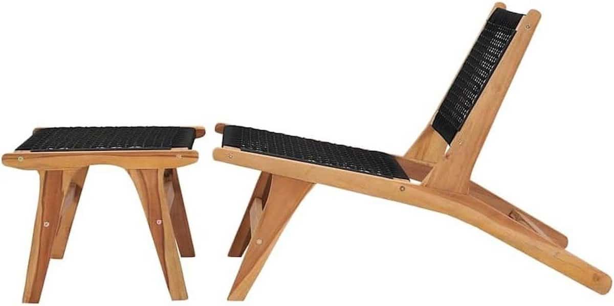 massieve ligstoel tuinstoel lounger buiten ontspannen afneembare