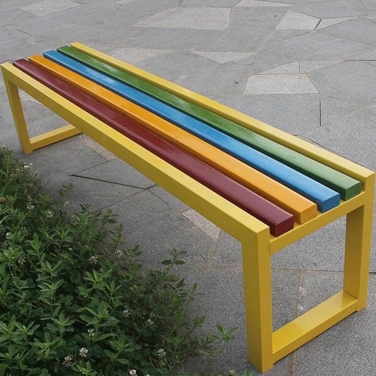 metalen tuinbank parkbank loveseat buiten ontspannen massief