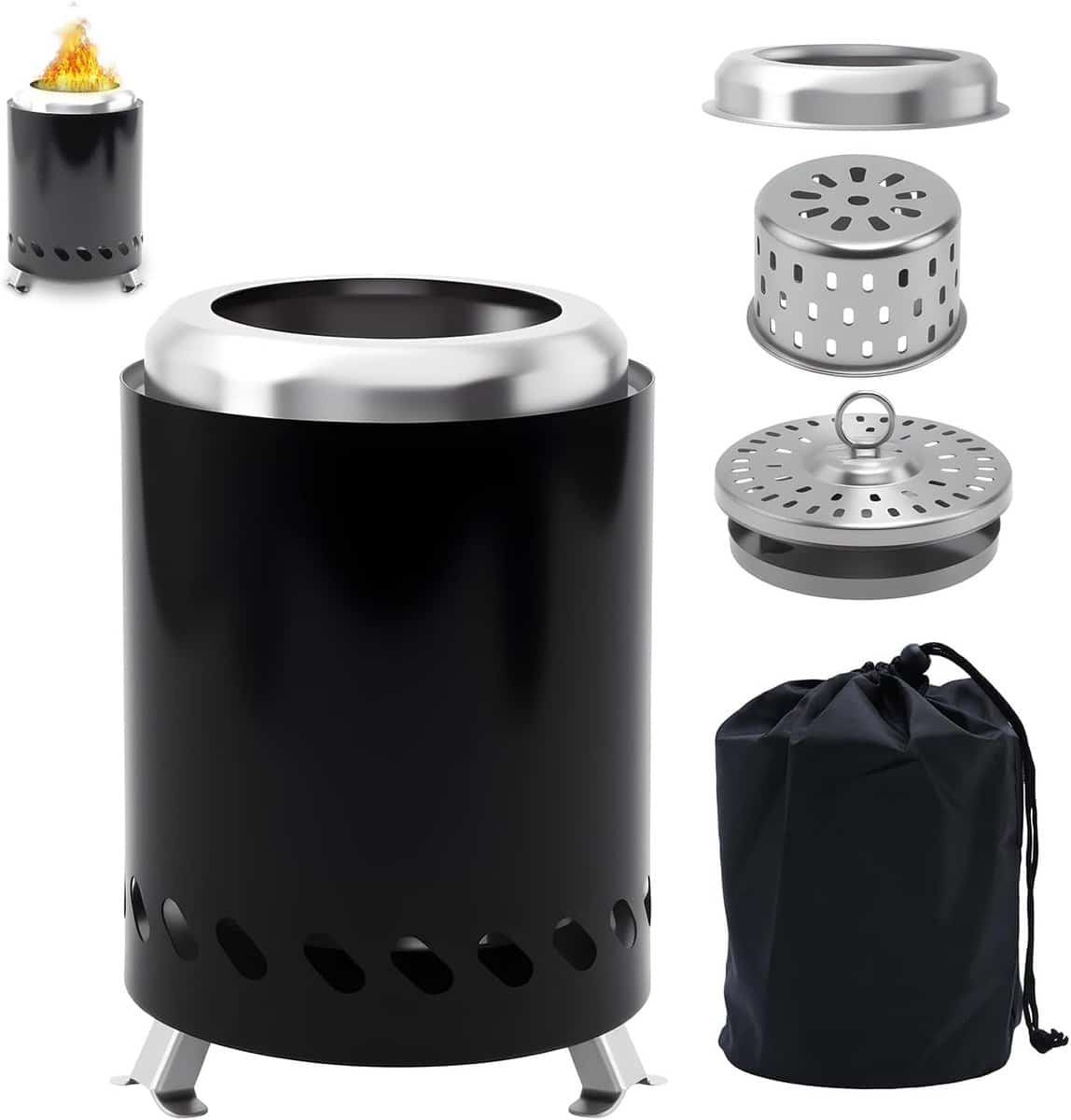 mini tafelhaard buitenhaard compact gezellige sfeer efficiënte