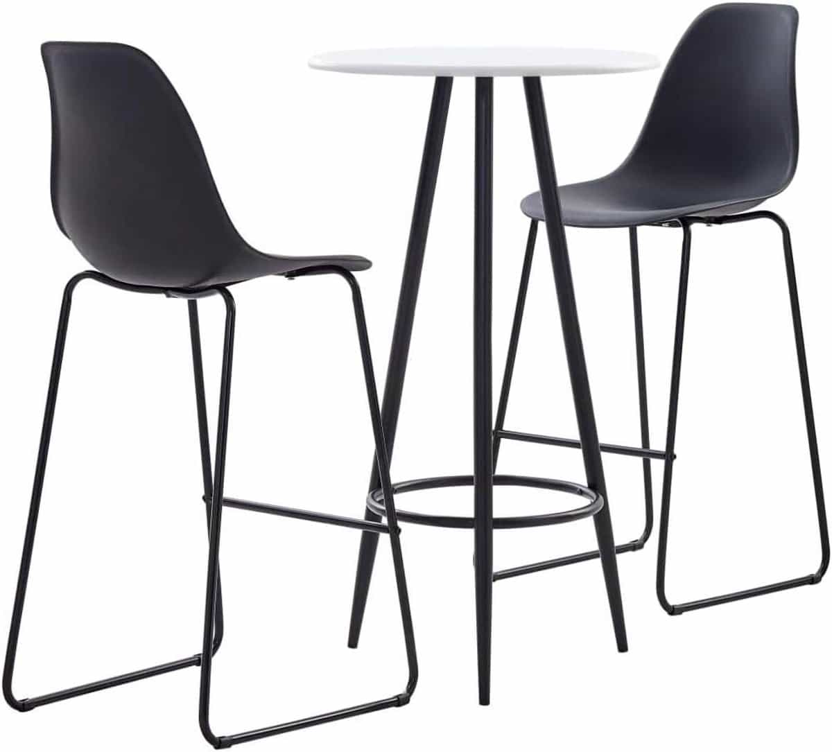 moderne barset bartafel met stoelen gezellig borrelen