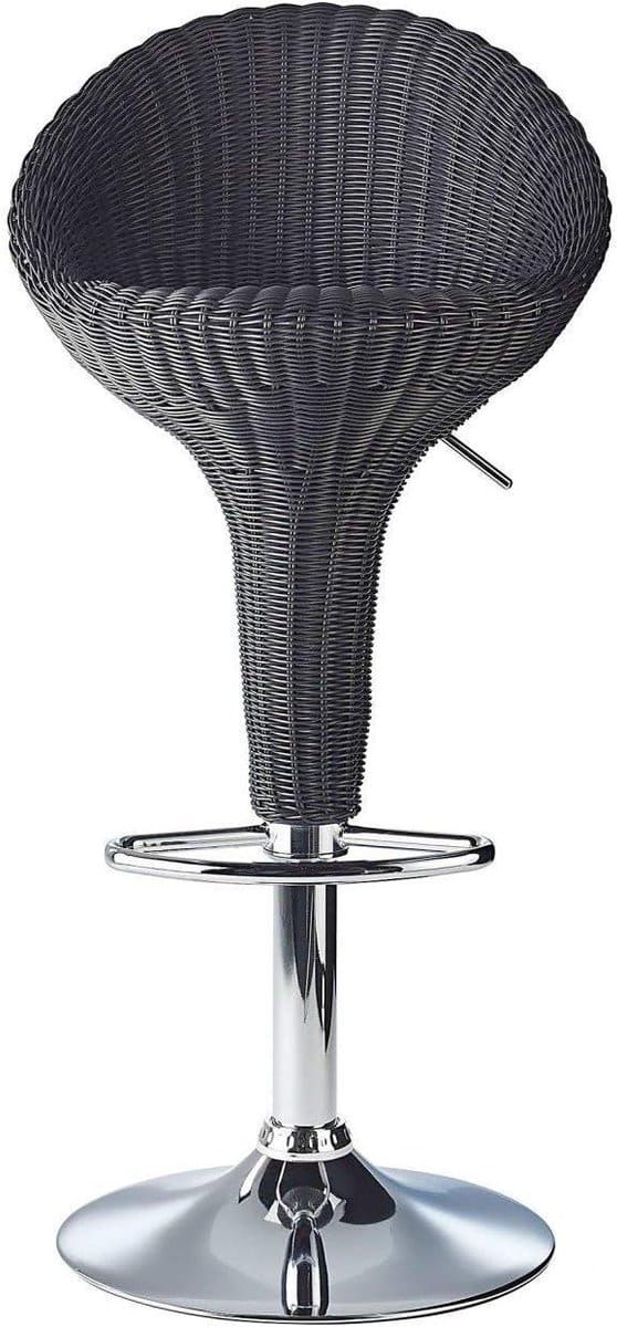 moderne rotan barkruk hoge stoel comfortabel zitten