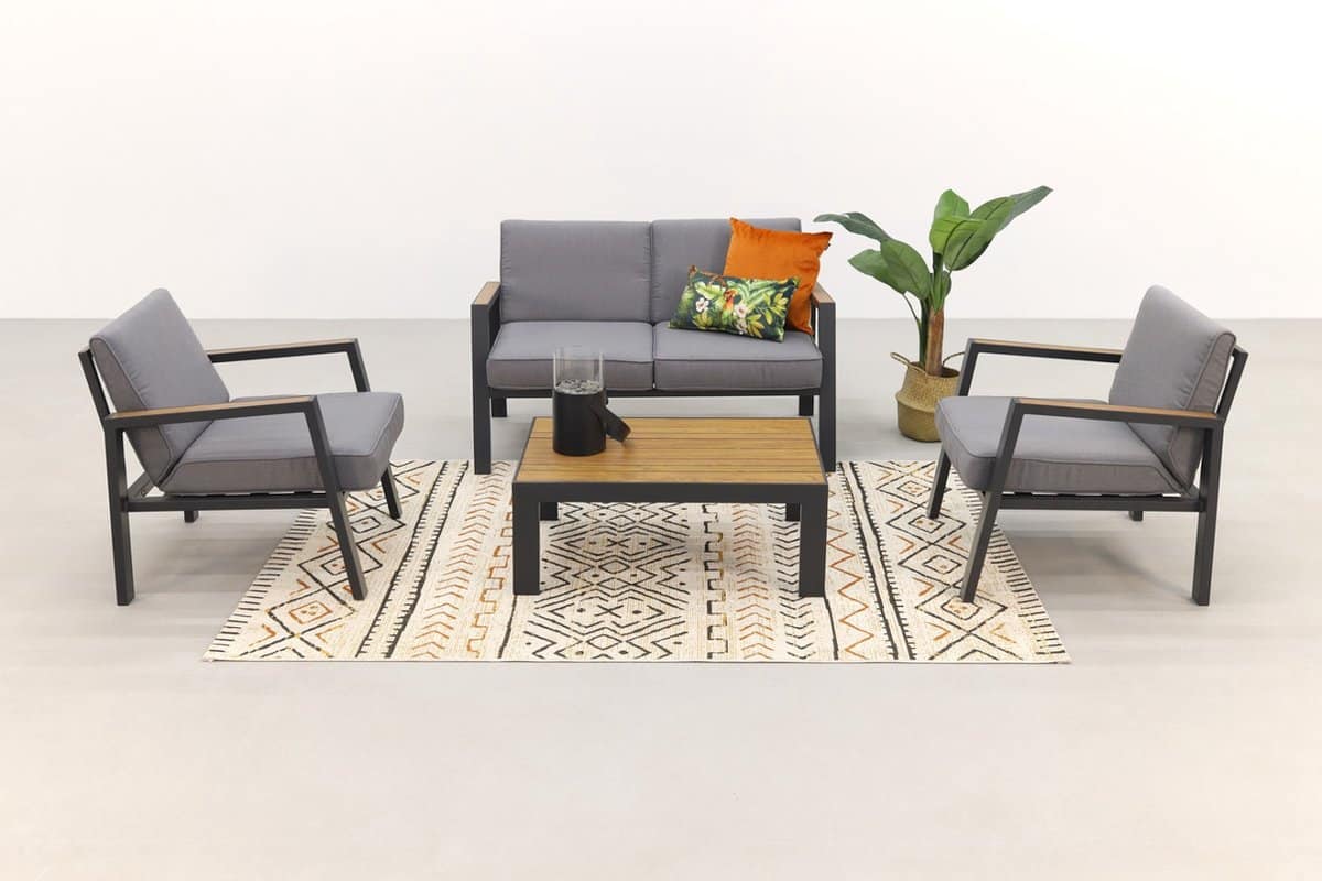 monto stoel bank loungeset 4 delig compacte loungeset