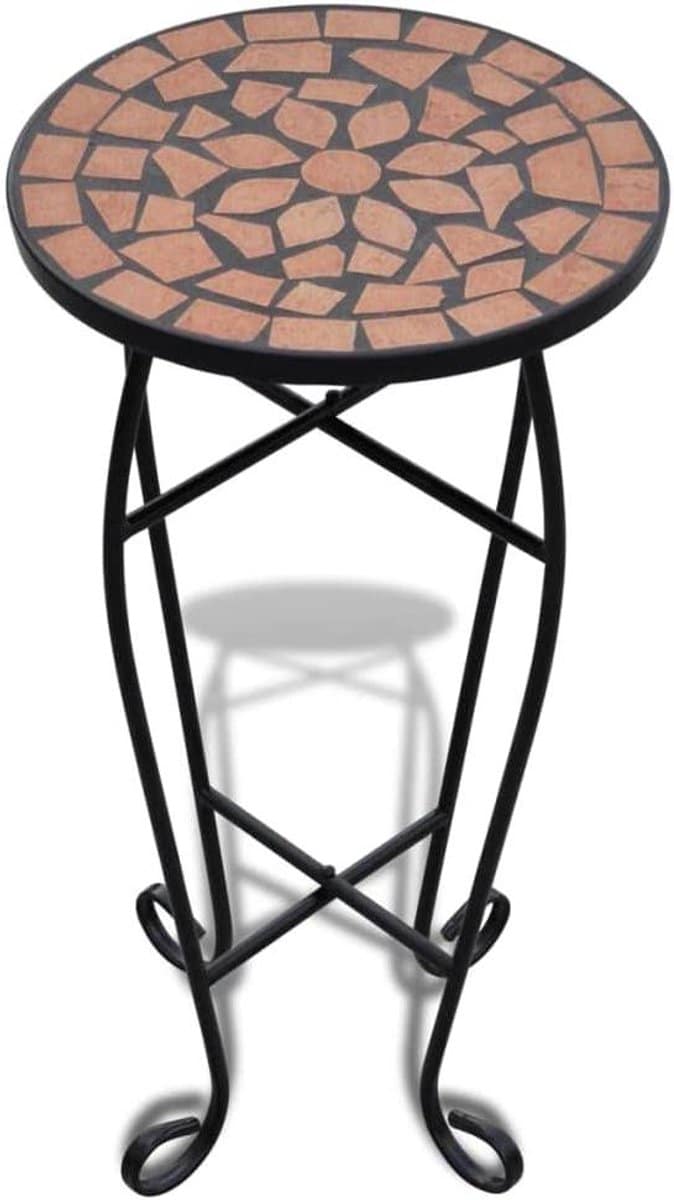 mozaïek bijzettafel plantentafel accent buiten decoratie weerbestendig