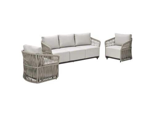 Normandie Loungeset Taupe/Vally Sand Garden Impressions - Garden impressions