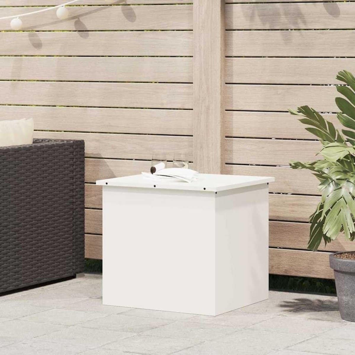opbergdoos buiten kussenbox terras tuin spullen opbergen