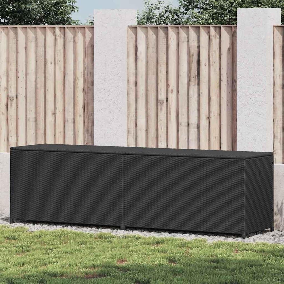 opbergdoos tuin buitenbox polyrotan tuinspullen opbergen waterdichte