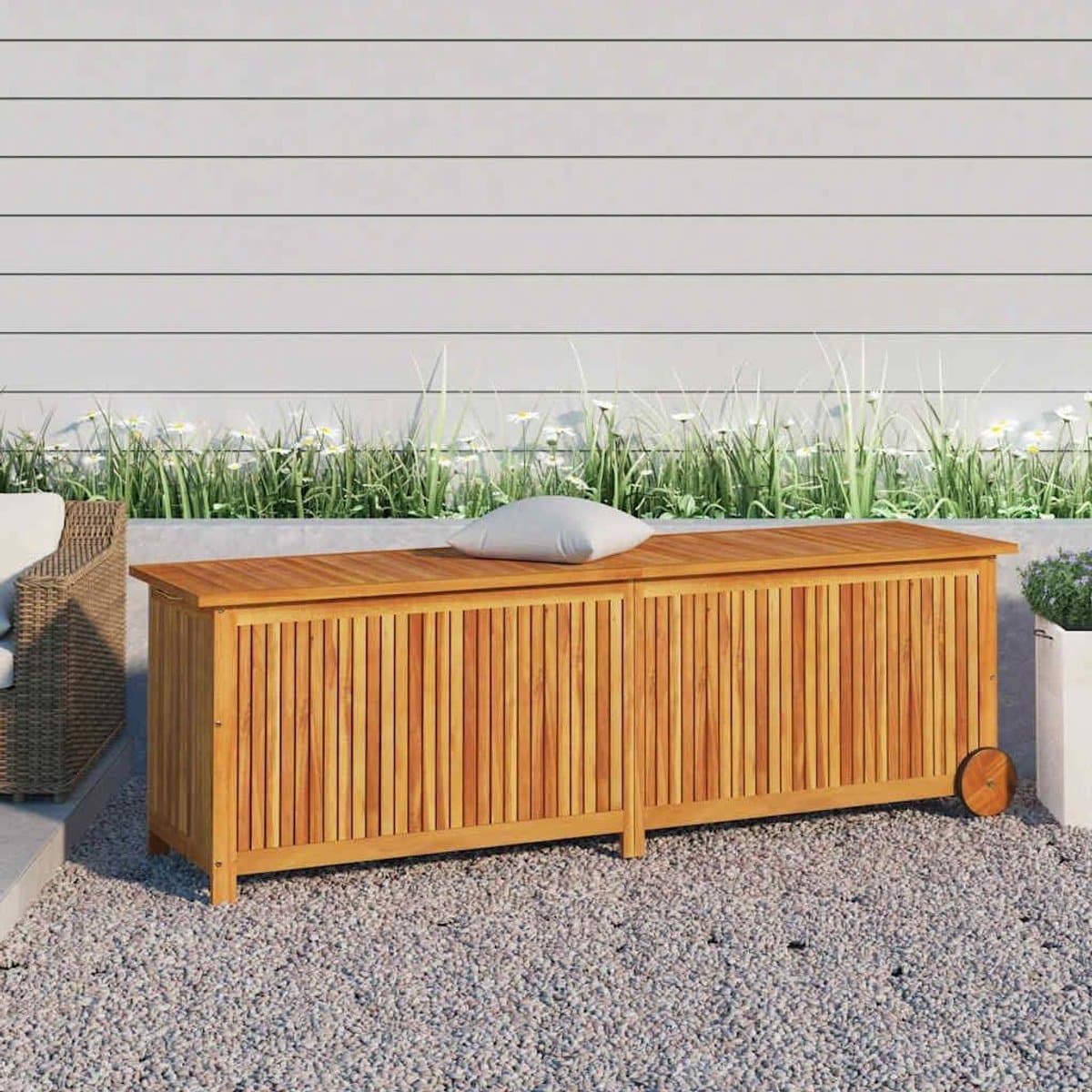 opbergdoos tuin kussenbox buiten spullen opbergen massief