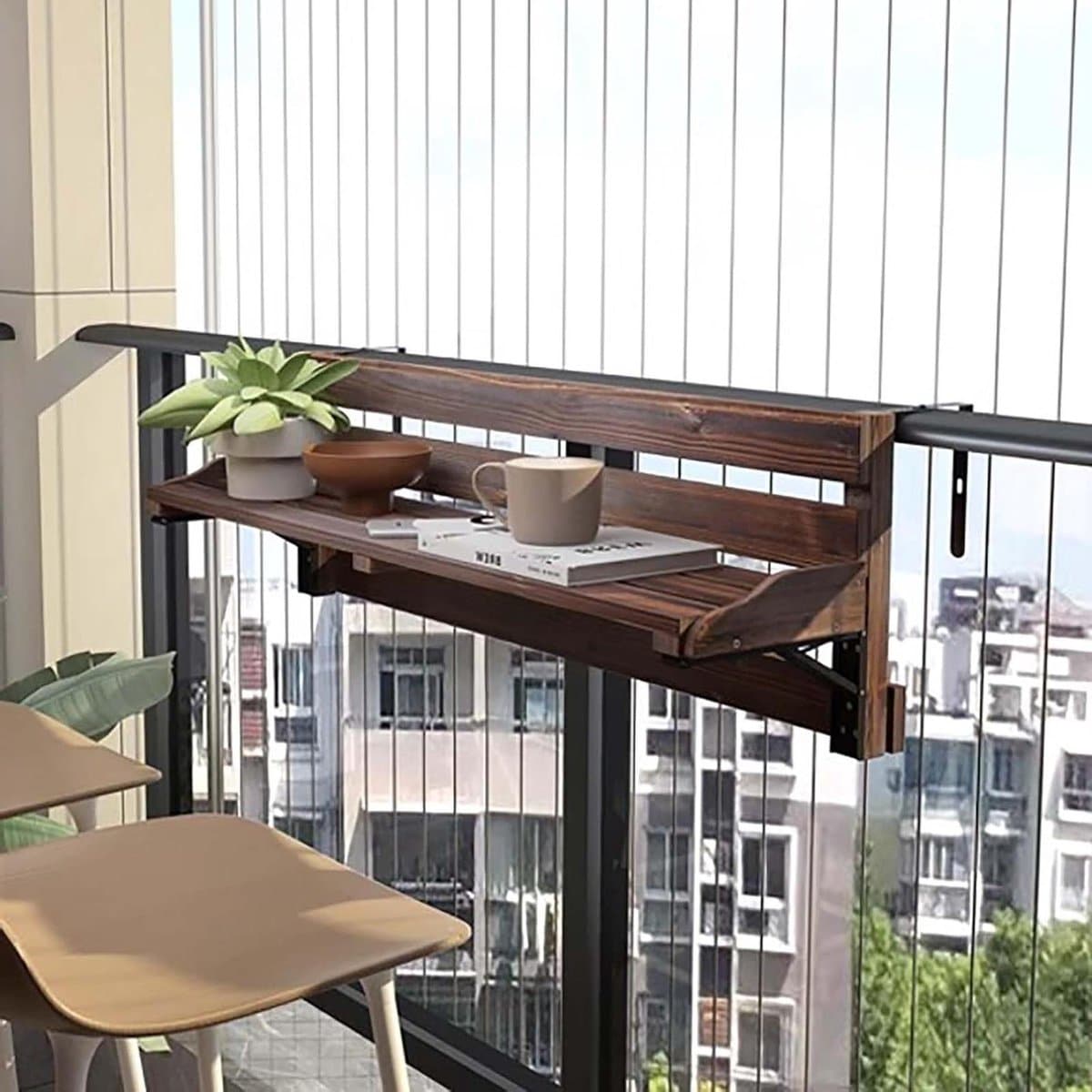 opvouwbare balkontafel buiten bartafel terras dineren verstelbaar