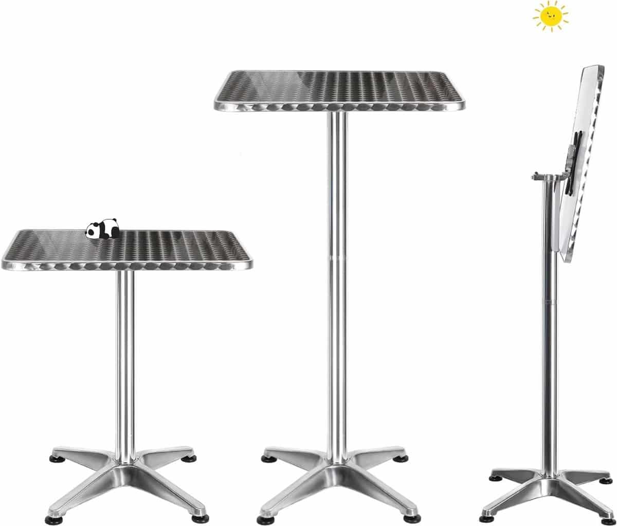 opvouwbare bartafel hoge eettafel buiten zitten in
