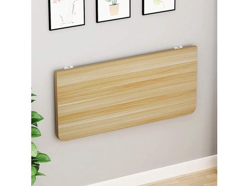 Opvouwbare Klaptafel - Wandbureau Klapbureau - Ruimte Besparen - Walnootafwerking