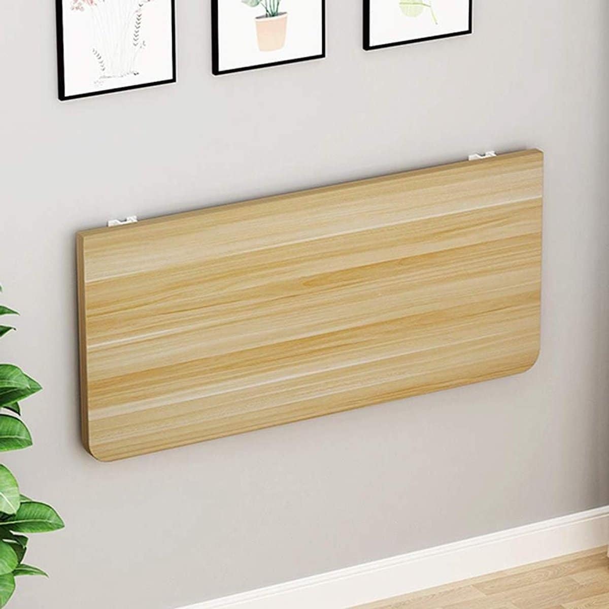 opvouwbare klaptafel wandbureau klapbureau ruimte besparen walnootafwerking
