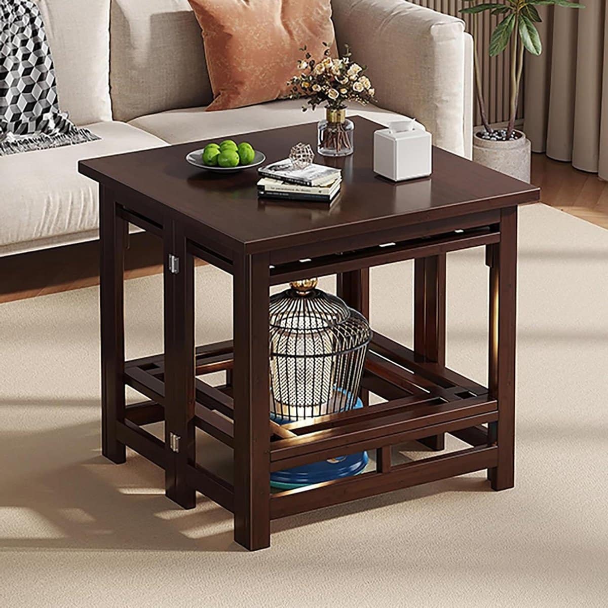 opvouwbare kotatsu tafel verwarmde salontafel gezellig zitten