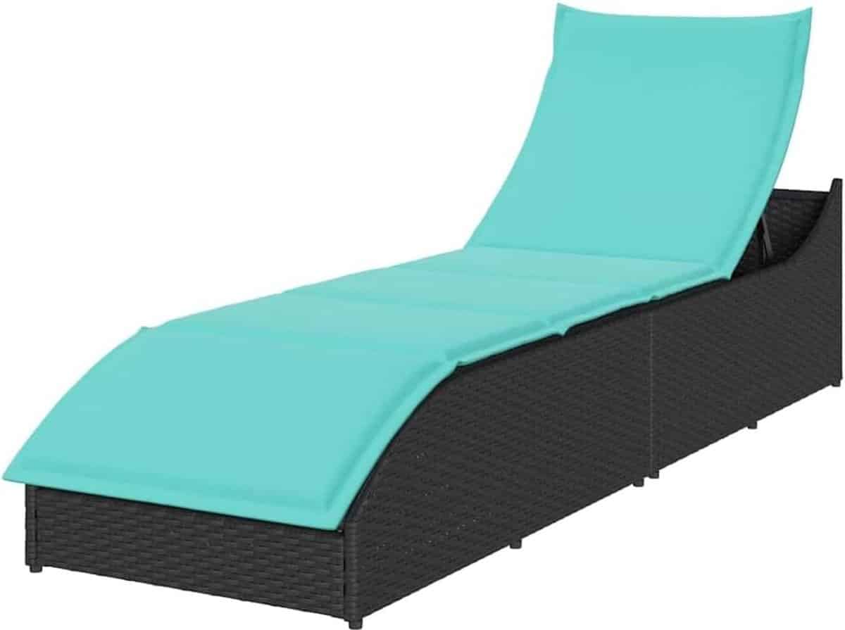 opvouwbare ligstoel tuinbed ontspannen buiten verstelbare rugleuning