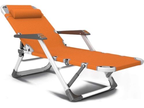 Opvouwbare Lounger - Tuinstoel - Buiten Ontspannen - Traploos Verstelbaar