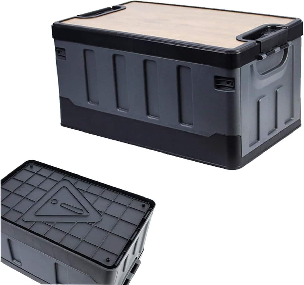 opvouwbare opbergbox zitbank opbergruimte tuin terras camping