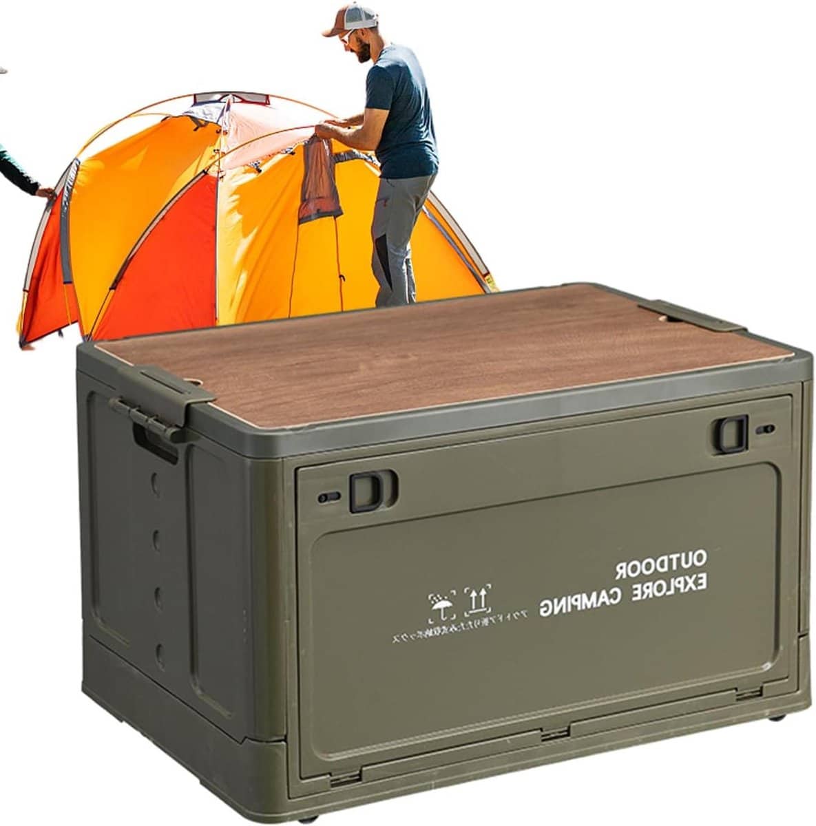 opvouwbare opbergdoos camping organizerbox vouwbox outdoor organiseren