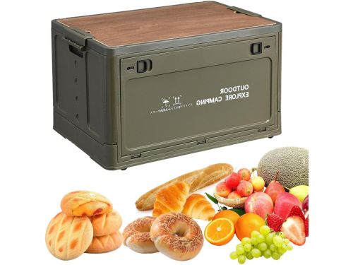 Opvouwbare Opbergdoos - Opbergbox Camping - Buiten Koken - Houten
