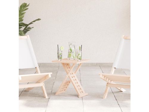 Opvouwbare salontafel - Klaptafel bijzettafel - Ruimtebesparend opbergen - Massief