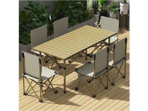 Opvouwbare schraagtafel - Klaptafel set - Buitenactiviteiten organiseren - Stabiel