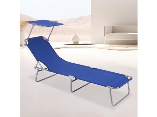 Opvouwbare Strandstoel - Zon Lounger - Buiten Ontspannen - Verstelbare
