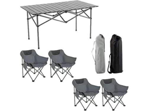 Opvouwbare tafel met stoelen - Picknickset - Buitenactiviteiten - Lichtgewicht