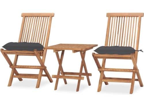 Opvouwbare tuinmeubelset - Balkonset terras - Buiten dineren - Massief